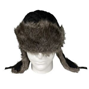 NWT Urban Pipeline Trapper Hat Faux Fur Lined Ear Flap Winter Aviator Cap